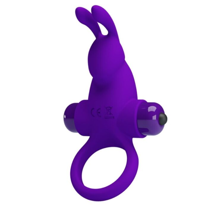 PRETTY LOVE - ANILLO VIBRADOR I CONEJO PARA PENE MORADO - CandyHot - Foto 3