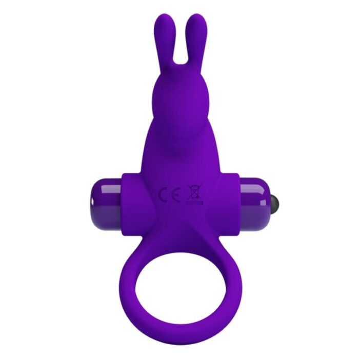 PRETTY LOVE - ANILLO VIBRADOR I CONEJO PARA PENE MORADO - CandyHot - Foto 1