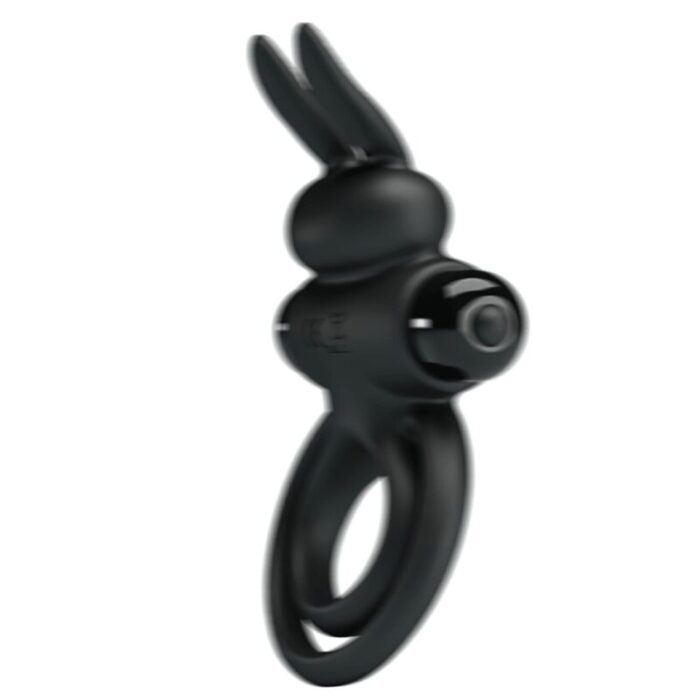 PRETTY LOVE - ANILLO VIBRADOR III CONEJO PARA PENE NEGRO - CandyHot - Foto 5