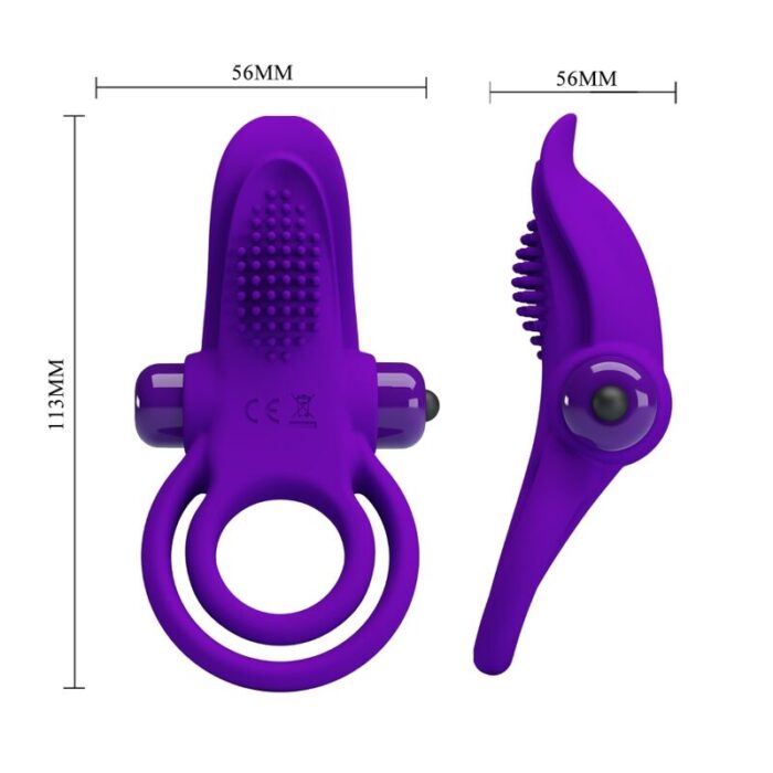 PRETTY LOVE - ANILLO VIBRADOR PARA PENE MORADO - CandyHot - Foto 6