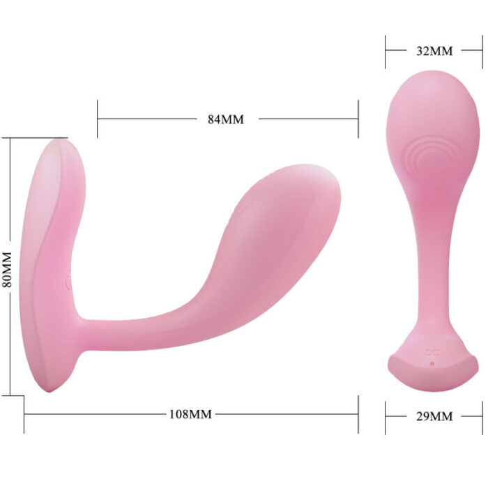 PRETTY LOVE - BAIRD G-SPOT 12 VIBRACIONES RECARGABLE ROSA APP - CandyHot - Foto 5