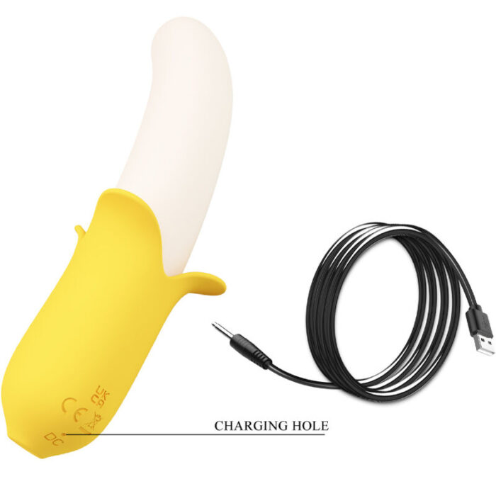 PRETTY LOVE - BANANA GEEK SUPER POWER 7 VIBRACIONES UP&DOWN SILICONA NEGRO - CandyHot - Foto 5