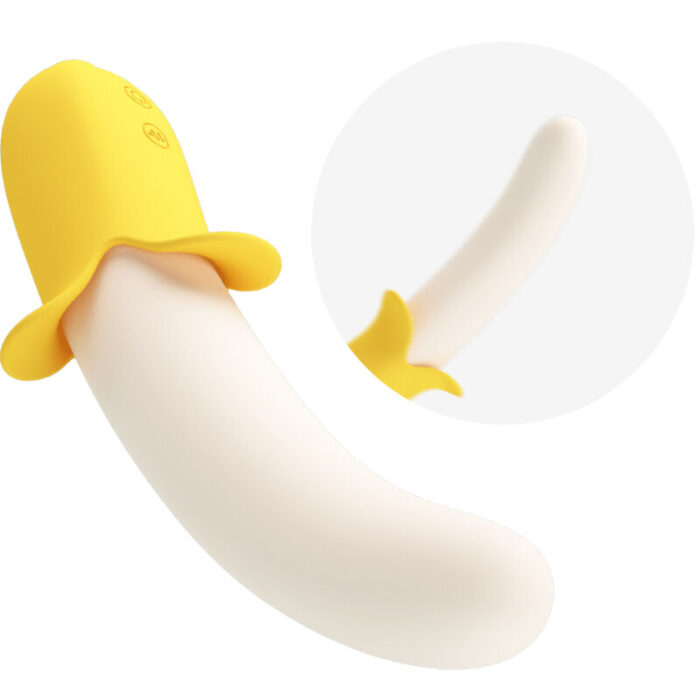 PRETTY LOVE - BANANA GEEK SUPER POWER 7 VIBRACIONES UP&DOWN SILICONA NEGRO - CandyHot - Foto 6