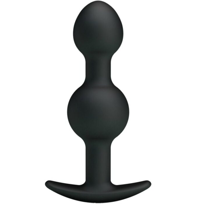 PRETTY LOVE - BOLAS ANALES SILICONA ESTIMULACION ESPECIAL 10.3 CM NEGRO - CandyHot - Foto 1