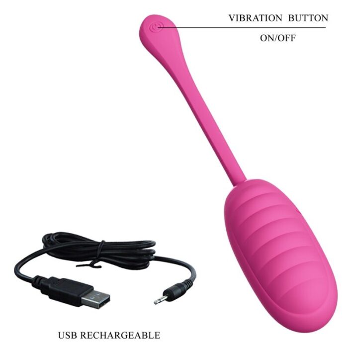 PRETTY LOVE - CATALINA HUEVO VIBRADOR RECARGABLE ROSA - CandyHot - Foto 5