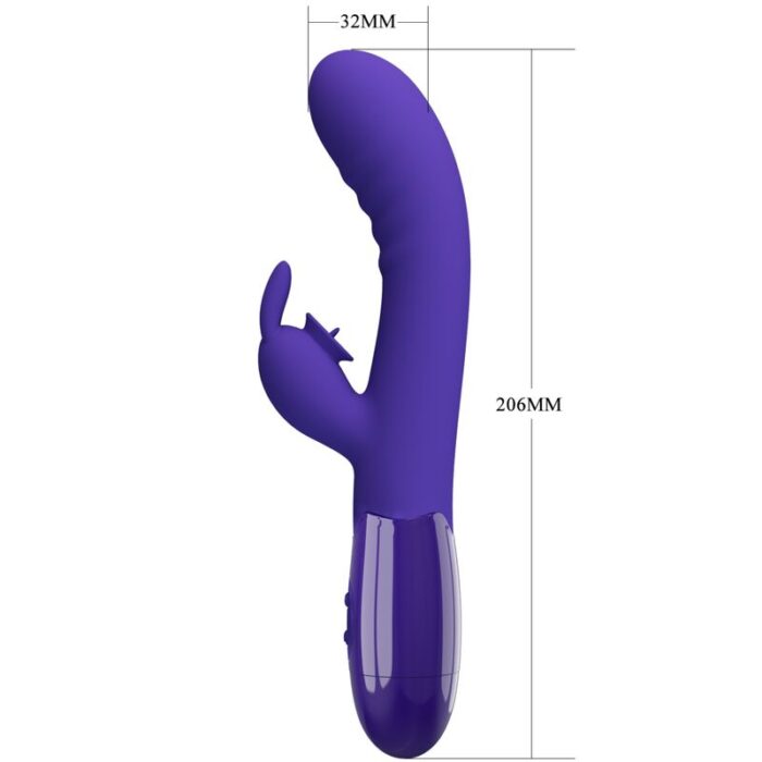 PRETTY LOVE - CERBERUS YOUTH VIBRADOR RABBIT VIOLETA - CandyHot - Foto 5