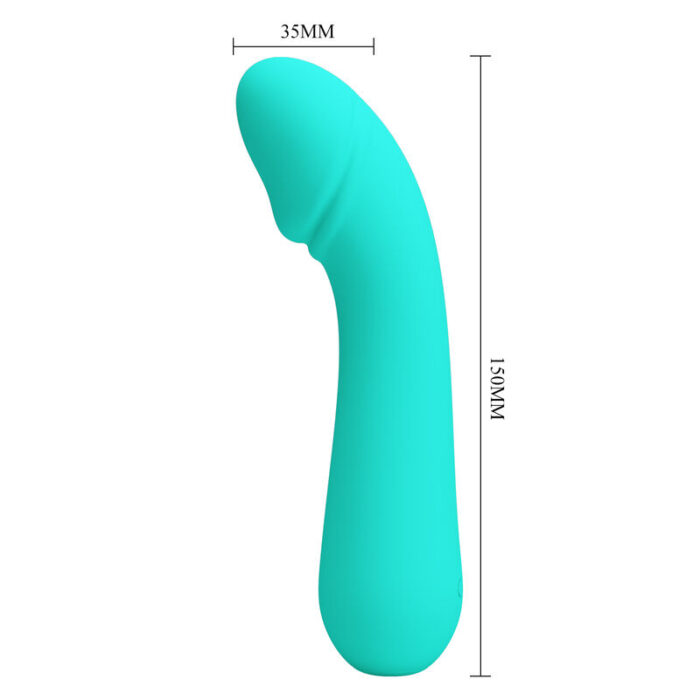 PRETTY LOVE - CETUS VIBRADOR RECARGABLE VERDE AGUA - CandyHot - Foto 6