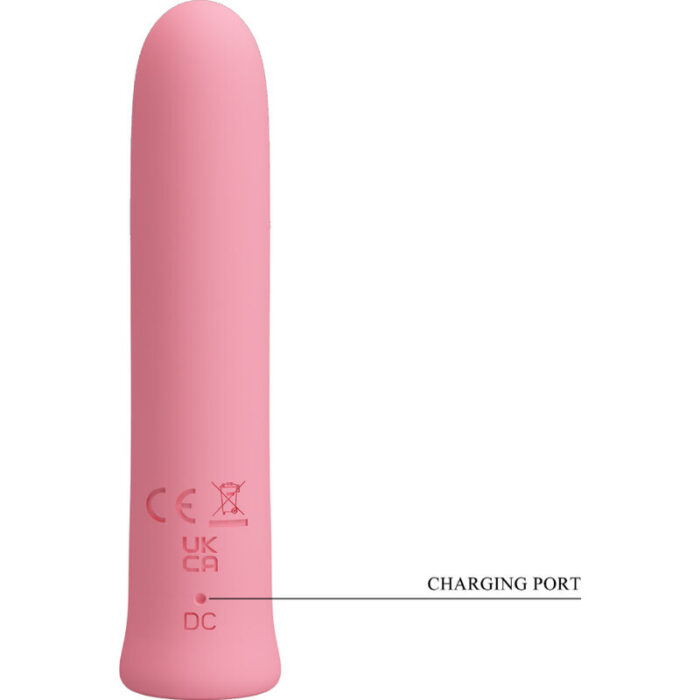 PRETTY LOVE - CURTIS MINI VIBRADOR SUPER POWER 12 VIBRACIONES SILICONA ROSA - CandyHot - Foto 4