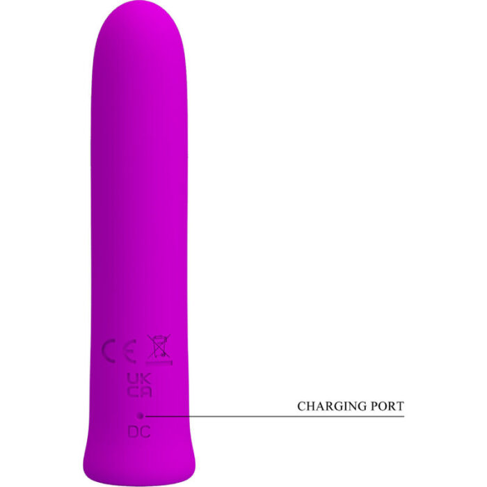 PRETTY LOVE - CURTIS MINI VIBRADOR SUPER POWER 12 VIBRACIONES SILICONA VIOLETA - CandyHot - Foto 5