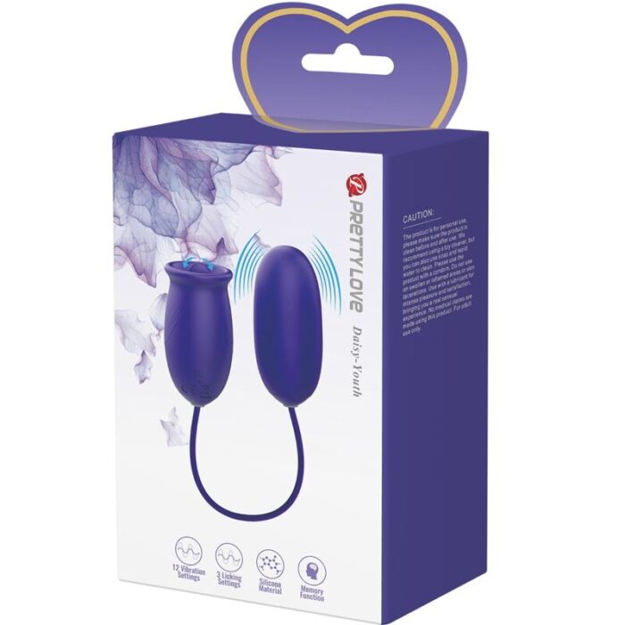 PRETTY LOVE - DAISY YOUTH ESTIMULADOR VIBRADOR RECARGABLE VIOLETA - CandyHot - Foto 6