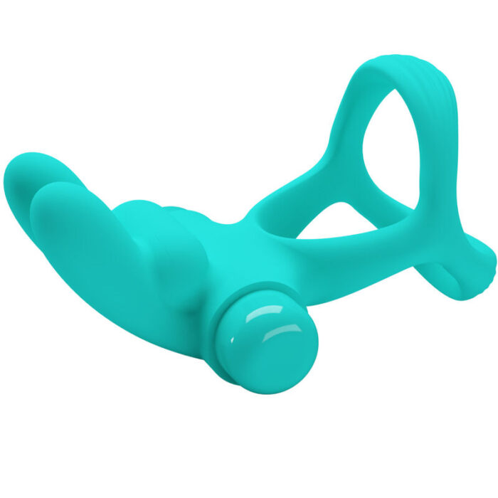 PRETTY LOVE - DANTE ANILLO VIBRADOR RABBIT VERDE - CandyHot - Foto 3