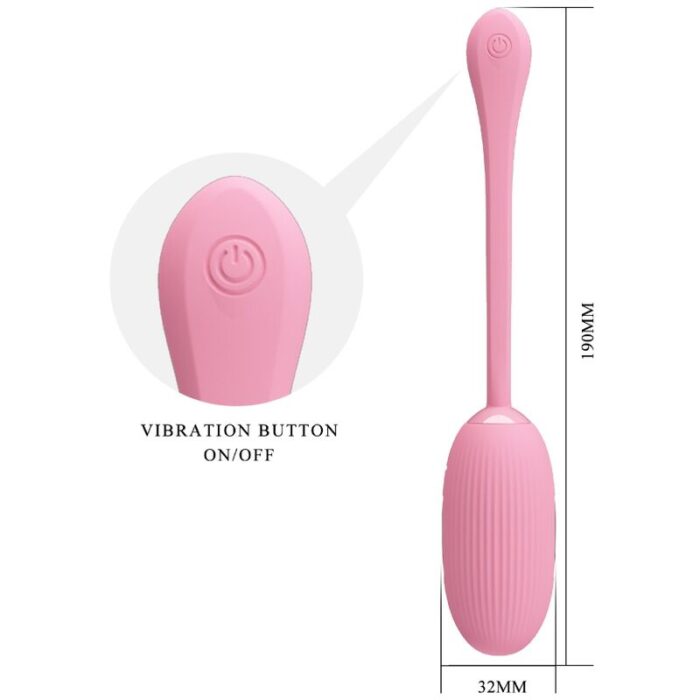 PRETTY LOVE - DOREEN HUEVO VIBRADOR RECARGABLE ROSA - CandyHot - Foto 4