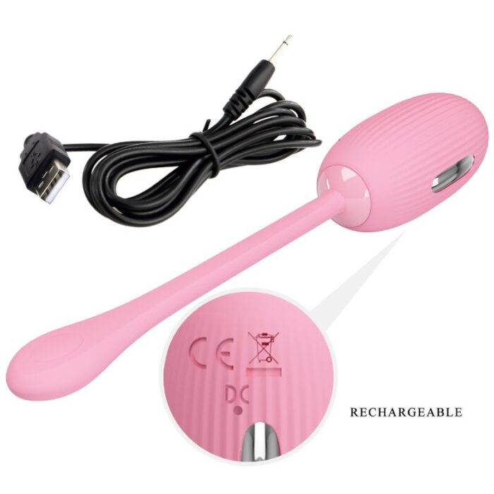 PRETTY LOVE - DOREEN HUEVO VIBRADOR RECARGABLE ROSA - CandyHot - Foto 5