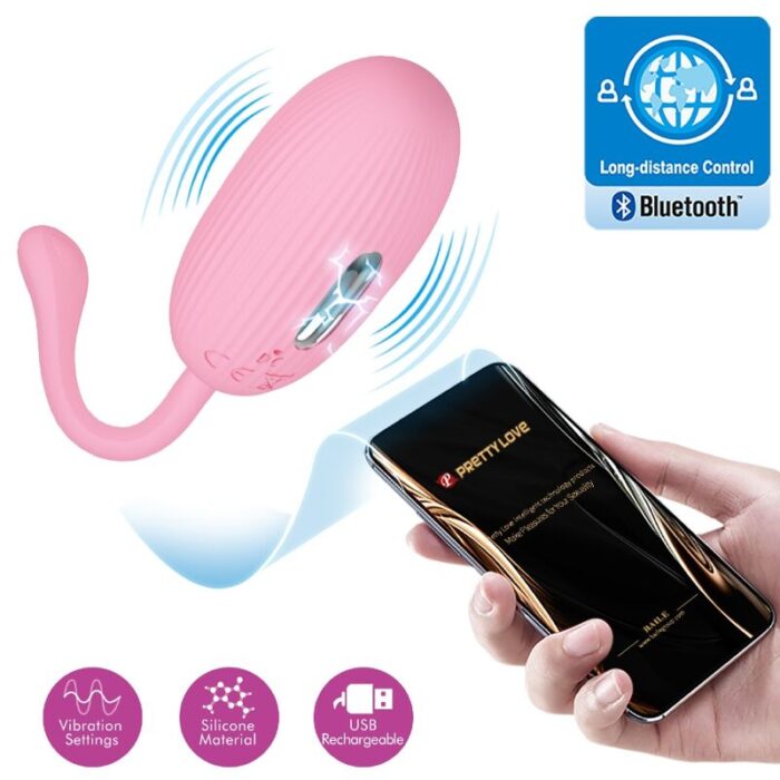 PRETTY LOVE - DOREEN HUEVO VIBRADOR RECARGABLE ROSA - CandyHot - Foto 6