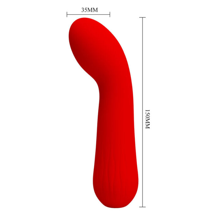 PRETTY LOVE - FAUN VIBRADOR RECARGABLE ROJO - CandyHot - Foto 5