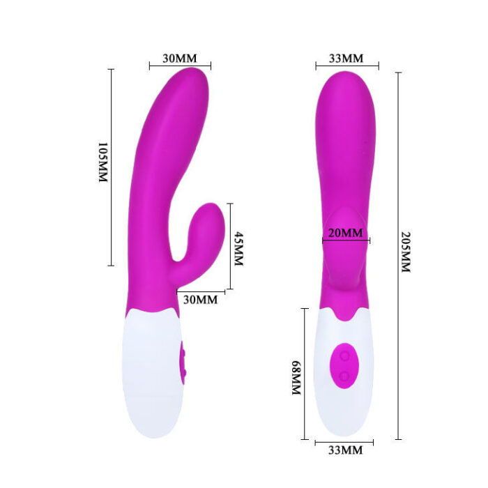 PRETTY LOVE - FLIRTATION VIBRADOR CON ESTIMULADOR CLITORIS ALVIS - CandyHot - Foto 6