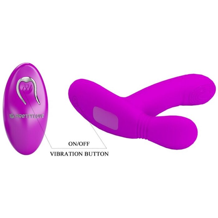 PRETTY LOVE - GERI MASAJEADOR CLITORIS CONTROL REMOTO ROSA - CandyHot - Foto 6