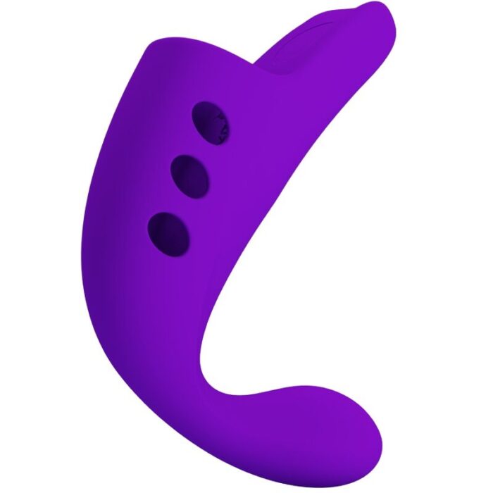 PRETTY LOVE - GORGON VIBRADOR DE DEDO RECARGABLE MORADO - CandyHot - Foto 3