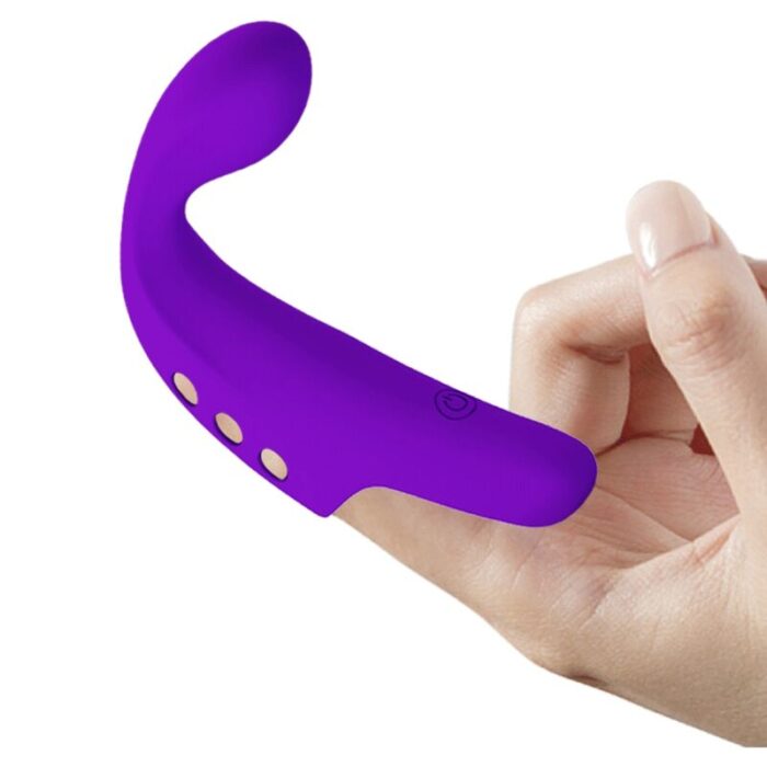PRETTY LOVE - GORGON VIBRADOR DE DEDO RECARGABLE MORADO - CandyHot - Foto 6