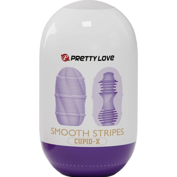 PRETTY LOVE - HUEVO MASTURBADOR SMOOTH STRIPES CUPID - CandyHot - Foto 5