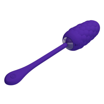 PRETTY LOVE - HUEVO VIBRADOR CON TEXTURA MARINA RECARGABLE LILA - CandyHot - Foto 2