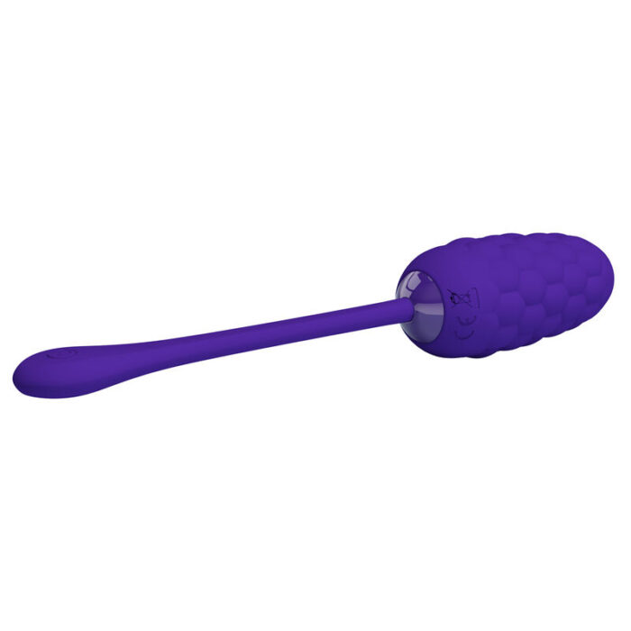 PRETTY LOVE - HUEVO VIBRADOR CON TEXTURA MARINA RECARGABLE LILA - CandyHot - Foto 3