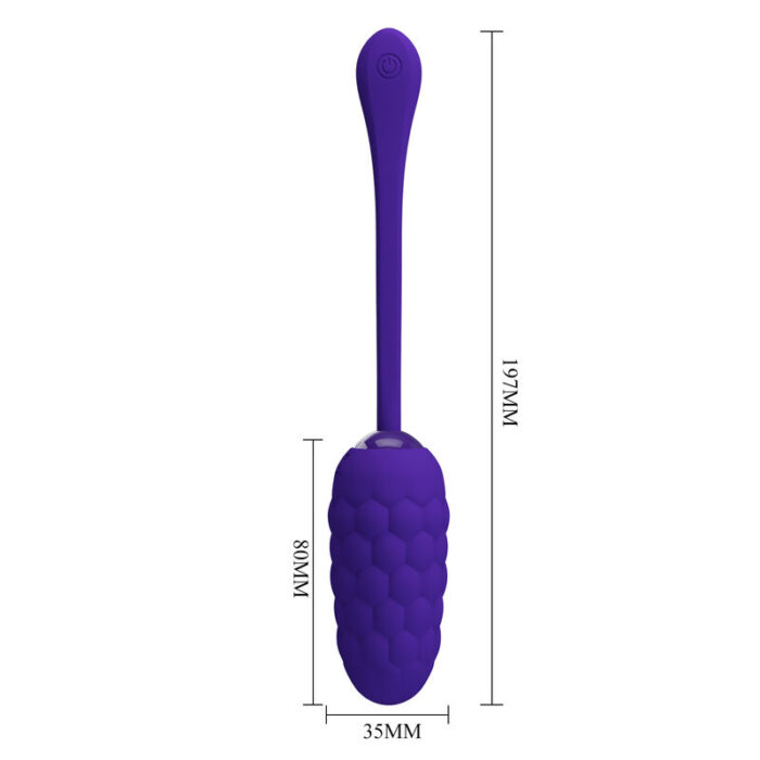 PRETTY LOVE - HUEVO VIBRADOR CON TEXTURA MARINA RECARGABLE LILA - CandyHot - Foto 6