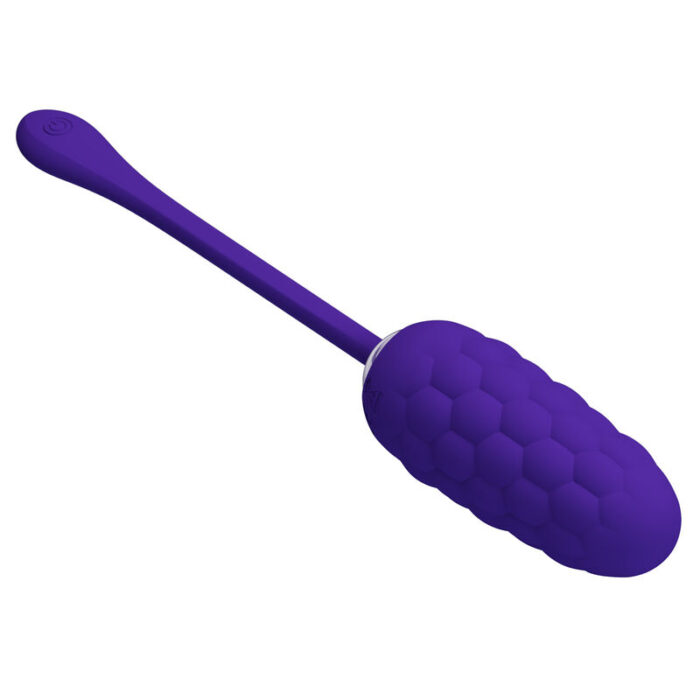 PRETTY LOVE - HUEVO VIBRADOR CON TEXTURA MARINA RECARGABLE LILA - CandyHot - Foto 1