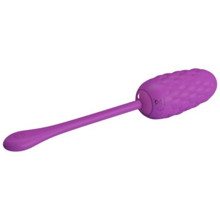 PRETTY LOVE - HUEVO VIBRADOR CON TEXTURA MARINA RECARGABLE MORADO - CandyHot - Foto 2