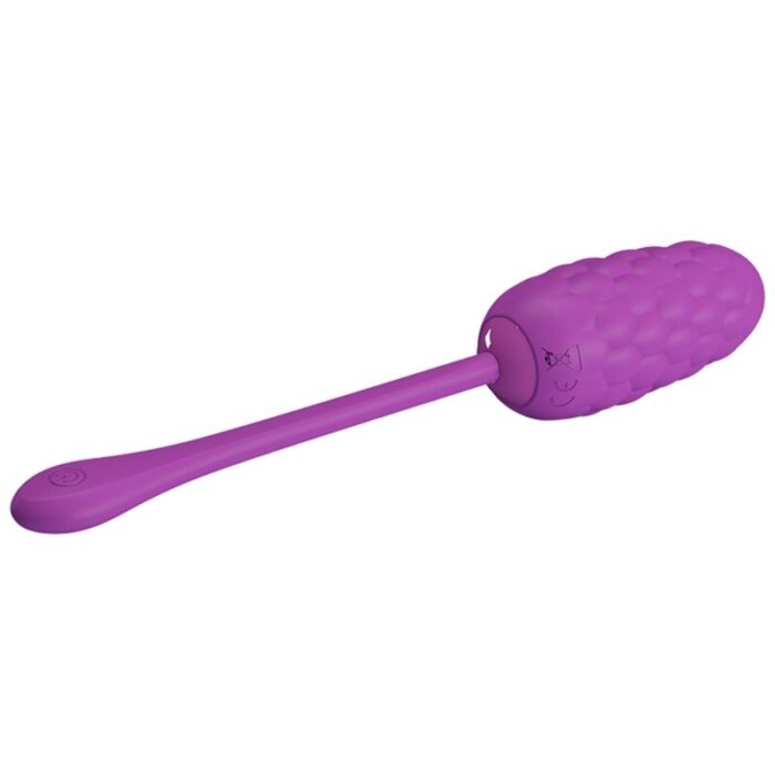 PRETTY LOVE - HUEVO VIBRADOR CON TEXTURA MARINA RECARGABLE MORADO - CandyHot - Foto 2
