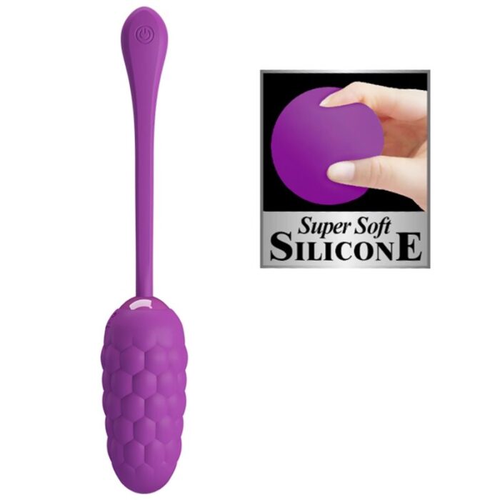 PRETTY LOVE - HUEVO VIBRADOR CON TEXTURA MARINA RECARGABLE MORADO - CandyHot - Foto 5