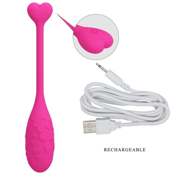 PRETTY LOVE - HUEVO VIBRADOR PESCADOR ROSA CONTROLADO POR APP - CandyHot - Foto 5