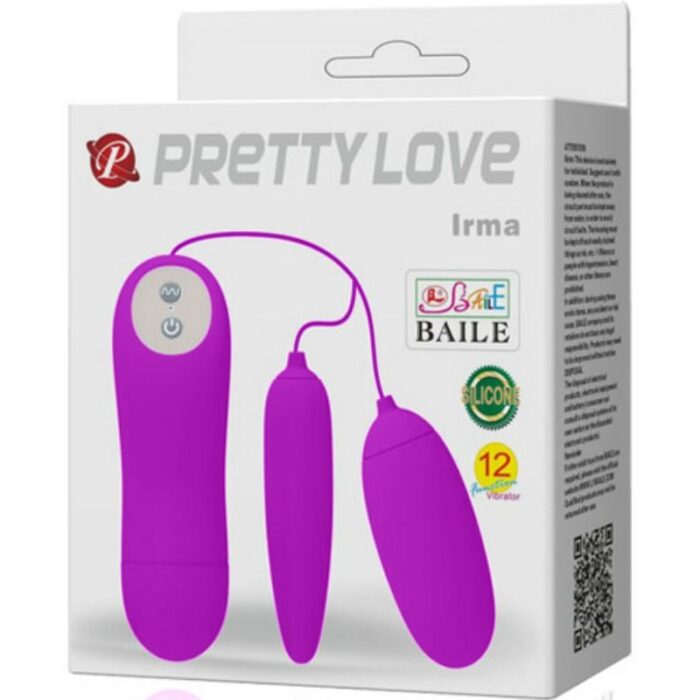 PRETTY LOVE - IRMA HUEVO VIBRADOR DOBLE - CandyHot - Foto 6