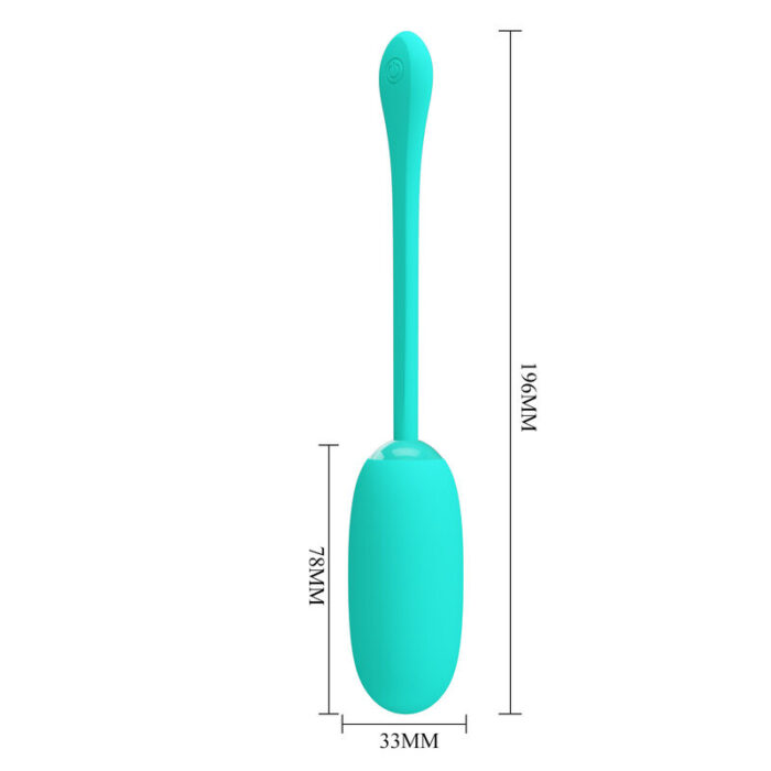 PRETTY LOVE - JULIUS HUEVO VIBRADOR IMPERMEBLE & RECARGABLE VERDE AGUA - CandyHot - Foto 6