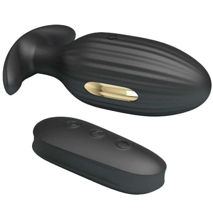PRETTY LOVE - KELLY PLUG ANAL VIBRADOR RECARGABLE NEGRO - CandyHot - Foto 6