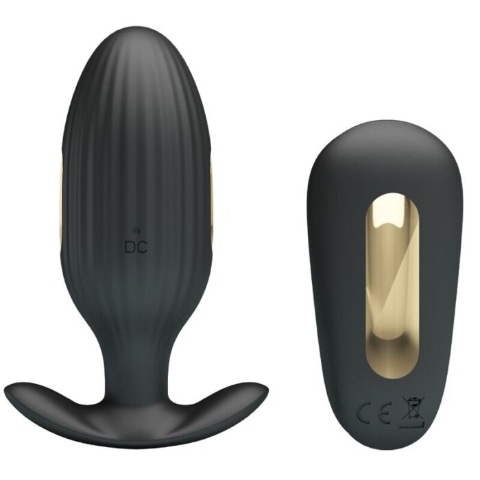 PRETTY LOVE - KELLY PLUG ANAL VIBRADOR RECARGABLE NEGRO - CandyHot - Foto 1