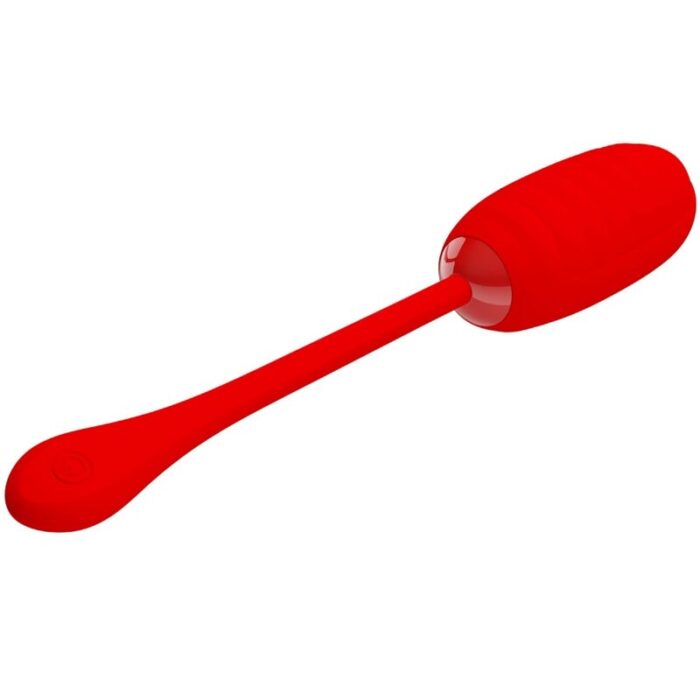 PRETTY LOVE - KIRK HUEVO VIBRADOR RECARGABLE ROJO - CandyHot - Foto 3