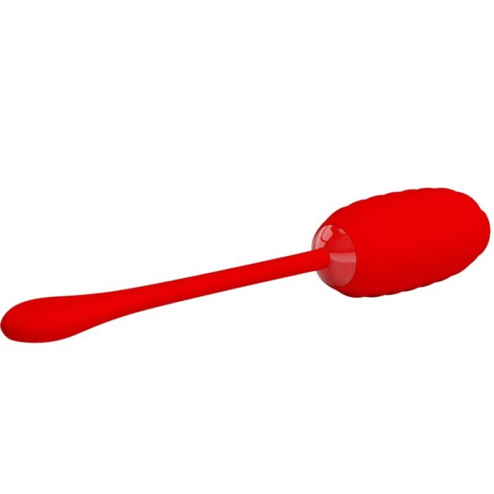 PRETTY LOVE - KIRK HUEVO VIBRADOR RECARGABLE ROJO - CandyHot - Foto 4