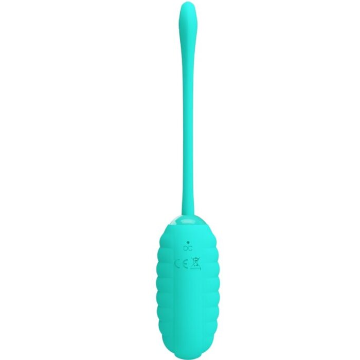 PRETTY LOVE - KIRK HUEVO VIBRADOR RECARGABLE VERDE AGUA - CandyHot - Foto 2