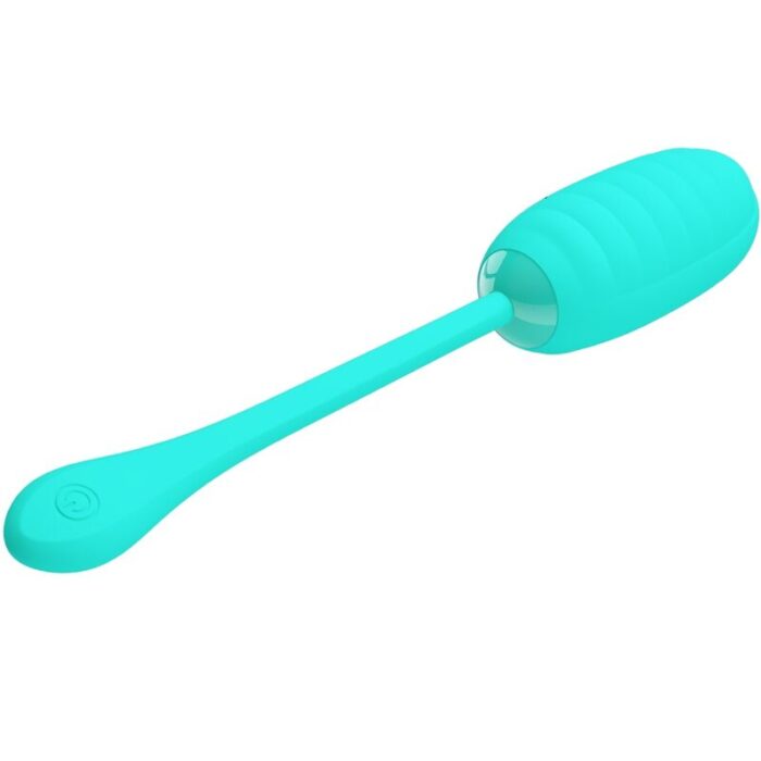 PRETTY LOVE - KIRK HUEVO VIBRADOR RECARGABLE VERDE AGUA - CandyHot - Foto 3