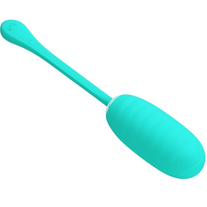 PRETTY LOVE - KIRK HUEVO VIBRADOR RECARGABLE VERDE AGUA - CandyHot - Foto 5