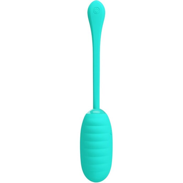 PRETTY LOVE - KIRK HUEVO VIBRADOR RECARGABLE VERDE AGUA - CandyHot - Foto 1
