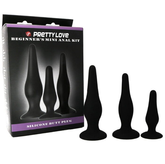 PRETTY LOVE - KIT INICIACION ANAL PLUGS SILICONA - CandyHot - Foto 4