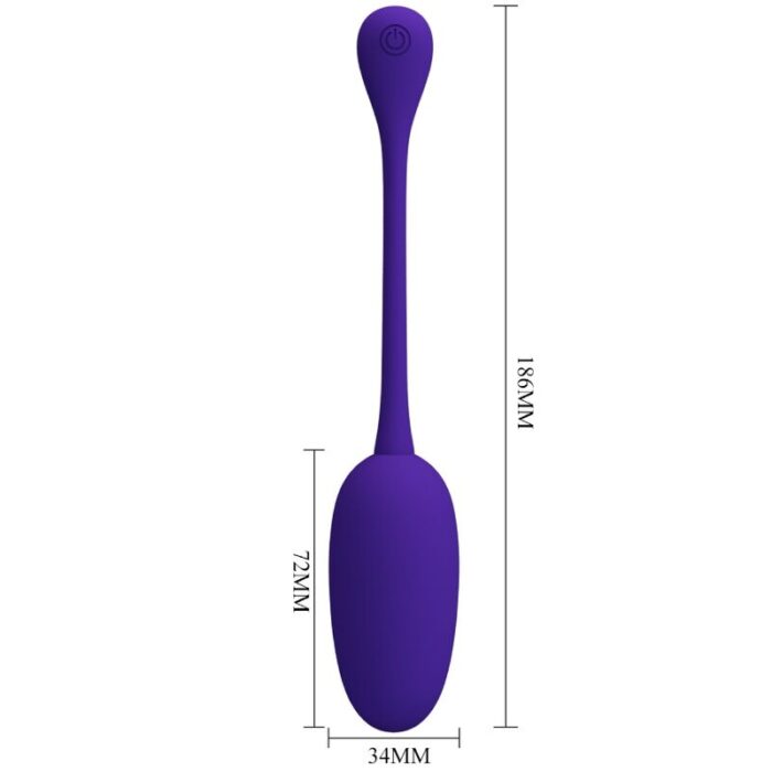 PRETTY LOVE - KNUCKER HUEVO VIBRADOR RECARGABLE LILA - CandyHot - Foto 6