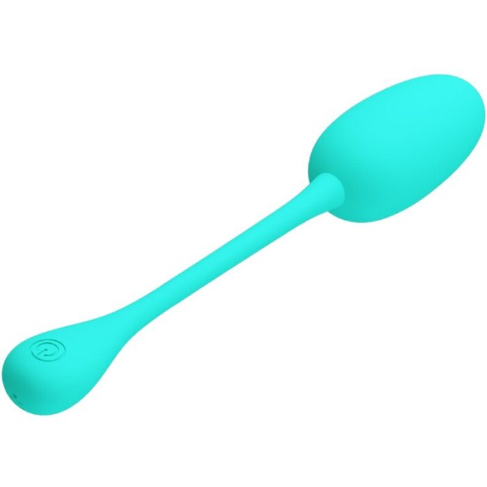 PRETTY LOVE - KNUCKER HUEVO VIBRADOR RECARGABLE VERDE AGUA - CandyHot - Foto 2