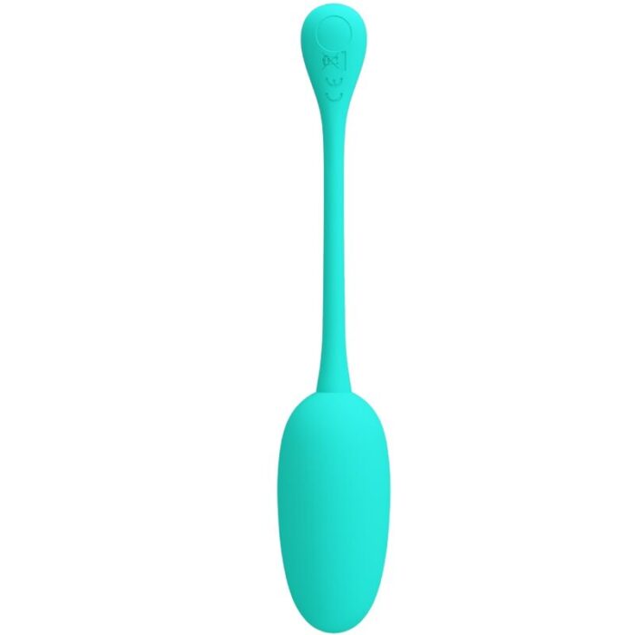PRETTY LOVE - KNUCKER HUEVO VIBRADOR RECARGABLE VERDE AGUA - CandyHot - Foto 5