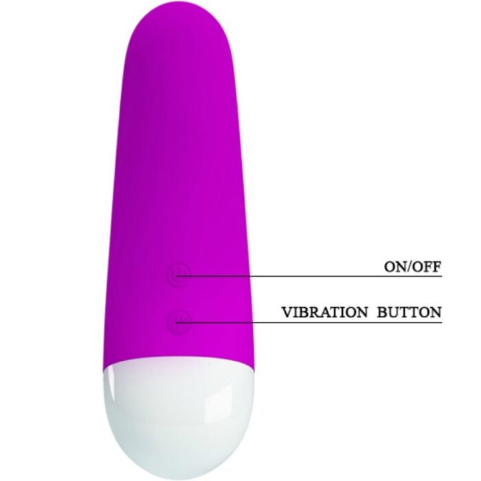 PRETTY LOVE - LUTHER MINI VIBRADOR 30 MODOS VIBRACIÓN - CandyHot - Foto 4