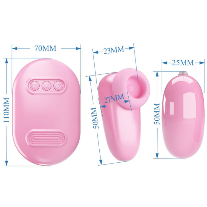 PRETTY LOVE - MAGIC BOX BALA VIBRADORA & ESTIMULADOR ROSA - CandyHot - Foto 5