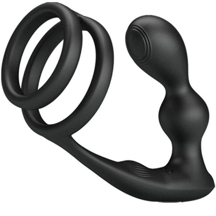 PRETTY LOVE - MARSHALL ANILLO PARA PENE + PLUG ANAL VIBRATORIO & CONTROL REMOTO - CandyHot - Foto 1