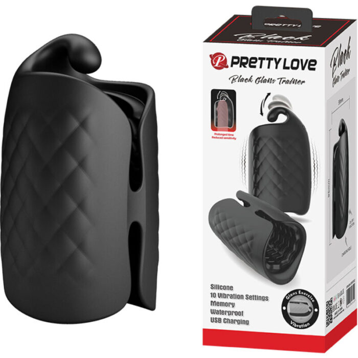 PRETTY LOVE - MASTURBADOR MANUAL PARA GLANDE VIBRADOR RECARGABLE - CandyHot - Foto 1